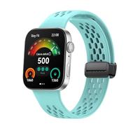 GIOPUEY Strap Compatible with Huawei Watch Fit 3/4/4 Pro, Soft silicone Watch Strap Replacement [Wear-resistant] [breathable] - teal green