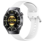 GIOPUEY Strap Compatible with Huawei Watch GT 6 46mm/GT 6 Pro/GT5 46mm/GT5 Pro Soft silicone Watch Strap, Strap Replacement [Wear-resistant] [breathable] - White