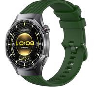 GIOPUEY Strap Compatible with Huawei Watch GT 6 46mm/GT 6 Pro/GT5 46mm/GT5 Pro Soft silicone Watch Strap, Strap Replacement [Wear-resistant] [breathable] - Dark Green