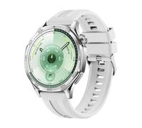 GIOPUEY Strap Compatible with Huawei Watch GT 6 46mm/GT 6 Pro, Soft silicone Watch Strap Replacement [Wear-resistant] [breathable] - white