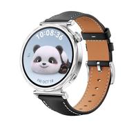 GIOPUEY Strap Compatible with Huawei Watch GT 6/5/4 41mm, Genuine leather Watch Strap Replacement [Wear-resistant] [breathable] - Black