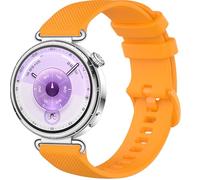 GIOPUEY Strap Compatible with Huawei Watch GT 6/GT 5 41mm, Soft silicone Watch Strap, Strap Replacement [Wear-resistant] [breathable] - Yellow
