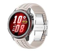 GIOPUEY Strap Compatible with Huawei Watch GT Runner 2, Soft silicone Watch Strap Replacement [Wear-resistant] [breathable] - beige