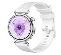 GIOPUEY Strap Compatible with Huawei Watch GT6/GT5 46mm/GT5 Pro/GT6 Pro, Soft silicone Watch Strap Replacement [Wear-resistant] [breathable] - White