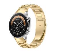 GIOPUEY Strap Compatible with OnePlus Watch 3/2/2R, stainless steel Watch Strap, Strap Replacement [Wear-resistant] [light] - Gold