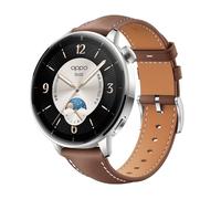 GIOPUEY Strap Compatible with OnePlus Watch 4 43mm, Genuine leather Watch Strap Replacement [Wear-resistant] [breathable] - Brown