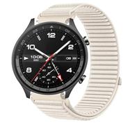 GIOPUEY Strap Compatible with OPPO Watch Sport, Outdoor Sports Flexible Nylon Braided Sport Loop Strap Replacement Band - Beige