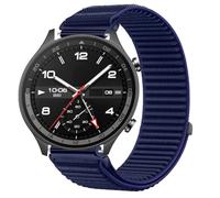 GIOPUEY Strap Compatible with OPPO Watch Sport, Outdoor Sports Flexible Nylon Braided Sport Loop Strap Replacement Band - DarkBlue