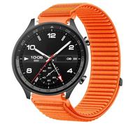 GIOPUEY Strap Compatible with OPPO Watch Sport, Outdoor Sports Flexible Nylon Braided Sport Loop Strap Replacement Band - Orange