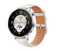 GIOPUEY Strap Compatible with Oppo Watch X2 Mini, Genuine leather Watch Strap Replacement [Wear-resistant] [breathable] - White