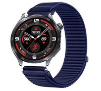 GIOPUEY Strap Compatible with OPPO Watch X2, Outdoor Sports Flexible Nylon Braided Sport Loop Strap Replacement Band - DarkBlue