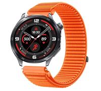 GIOPUEY Strap Compatible with OPPO Watch X2, Outdoor Sports Flexible Nylon Braided Sport Loop Strap Replacement Band - Orange