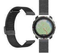 GIOPUEY Strap Compatible with Polar Grit X2, Braided Stainless Steel Strap Replacement [Wear-resistant] [light] - black