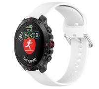 GIOPUEY Strap Compatible with Polar Grit X2 Pro, Soft silicone Watch Strap, Strap Replacement [Wear-resistant] [breathable] - White