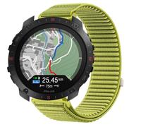 GIOPUEY Strap Compatible with Polar Grit X2 Pro Titan, Outdoor Sports Flexible Nylon Braided Sport Loop Strap Replacement Band - Green