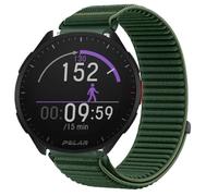 GIOPUEY Strap Compatible with Polar Pacer, Outdoor Sports Flexible Nylon Braided Sport Loop Strap Replacement Band - DarkGreen