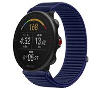 GIOPUEY Strap Compatible with Polar Vantage M2, Outdoor Sports Flexible Nylon Braided Sport Loop Strap Replacement Band - DarkBlue