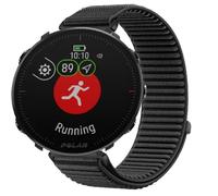 GIOPUEY Strap Compatible with Polar Vantage M2, Outdoor Sports Flexible Nylon Braided Sport Loop Strap Replacement Band - Black
