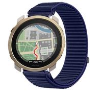GIOPUEY Strap Compatible with Polar Vantage M3, Outdoor Sports Flexible Nylon Braided Sport Loop Strap Replacement Band - DarkBlue