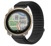 GIOPUEY Strap Compatible with Polar Vantage M3, Outdoor Sports Flexible Nylon Braided Sport Loop Strap Replacement Band - Black