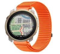 GIOPUEY Strap Compatible with Polar Vantage M3, Outdoor Sports Flexible Nylon Braided Sport Loop Strap Replacement Band - Orange