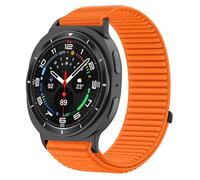 GIOPUEY Strap Compatible with Samsung Galaxy Watch 8/8 Claasic, Flexible Nylon Braided Strap Replacement [Unisex] - orange