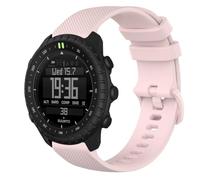 GIOPUEY Strap Compatible with Suunto Core 2, Soft silicone Watch Strap Replacement [Wear-resistant] [breathable] - Pink