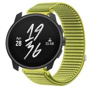 GIOPUEY Strap Compatible with SUUNTO RACE S 45mm, Outdoor Sports Flexible Nylon Braided Sport Loop Strap Replacement Band - Green