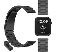 GIOPUEY Strap Compatible with Ticwatch GTH, stainless steel Watch Strap Replacement [Wear-resistant] [light] - black