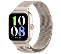 GIOPUEY Strap Compatible with VIVO Watch GT 2, Braided Stainless Steel Strap Replacement [Wear-resistant] [magnetic] - starlight