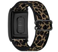 GIOPUEY Strap Compatible with WHOOP One/Peak/Life MG/5.0/4.0/3.0, Flexible Nylon Braided Strap Replacement [Unisex] - leopard print