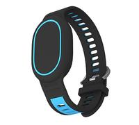 GIOPUEY Strap Compatible with Xiaomi Tag, Soft silicone Watch Strap Replacement [Wear-resistant] [breathable] - Black/Blue