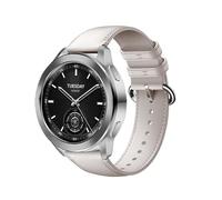 GIOPUEY Strap Compatible with Xiaomi Watch S3/S4, genuine leather Watch Strap, Strap Replacement [Wear-resistant] [breathable] - White