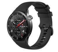 GIOPUEY Strap Compatible with Xiaomi Watch S5 46mm, Soft silicone Watch Strap Replacement [Wear-resistant] [breathable] - Black