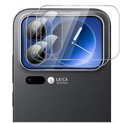 GIOPUEY Tempered Glass Compatible with Xiaomi 17 Pro, 2 Pack Screen Protector + 2 Pack Camera Protector, 9H, No bubbles, Scratch Resistant (Transparent)