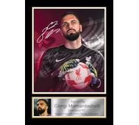 Giorgi Mamardashvili Signed Poster Print - Liverpool FC Goalkeeper Memorabilia - Tribute Wall Art for Football Fans & Collectors, A3 Poster + Silver Frame