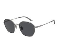 Giorgio Armani AR6150 300387 Man Sunglasses Metal Grey Grey Squared Normal