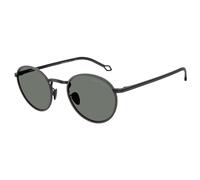 Giorgio Armani Man AR6163J 300111 Sunglasses Metal Black Grey Round Normal