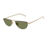 Giorgio Armani AR6166J 30022A Man Sunglasses Steel Gold Green Butterfly Normal