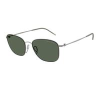 Giorgio Armani AR6168 300371 Man Sunglasses Metal Grey Green Pillow Normal