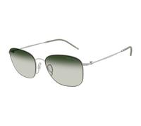 Giorgio Armani AR6168 30457Z Man Sunglasses Metal Silver Grey Pillow Normal Shaded