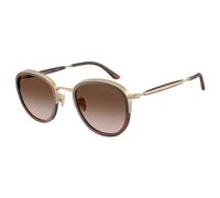 Giorgio Armani Man Sunglass AR6176 - Frame color: Matte Pale Gold, Lens color: Brown Gradient