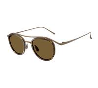 Giorgio Armani AR6179T 342973 Man Sunglasses Titanium Gold Brown Pantos Normal