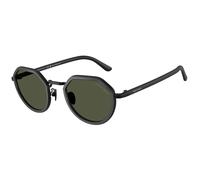Giorgio Armani AR6181 300131 Man Sunglasses Metal Black Green Round Normal