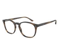 Giorgio Armani AR7074 5405 STRIPED MATTE DARK BROWN Man Optical frames Acetate Brown Pantos Normal