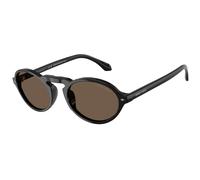 Giorgio Armani AR8219U 58758T Man Sunglasses Acetate Black Brown Round Normal