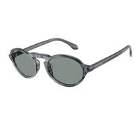 Giorgio Armani Man Sunglass AR8219U - Frame color: Striped Blue, Lens color: Blue