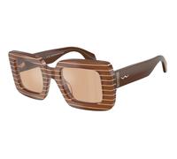 Giorgio Armani AR8241U 63112S Woman Sunglasses Acetate Pink Orange Squared Normal Mirror