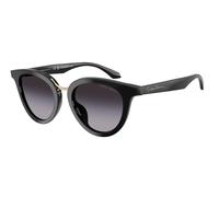 Giorgio Armani AR8252U 50178G Woman Sunglasses Acetate Black Grey Round Normal Nuanced