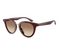 Giorgio Armani AR8252U 639913 Woman Sunglasses Acetate Violet Brown Round Normal Nuanced